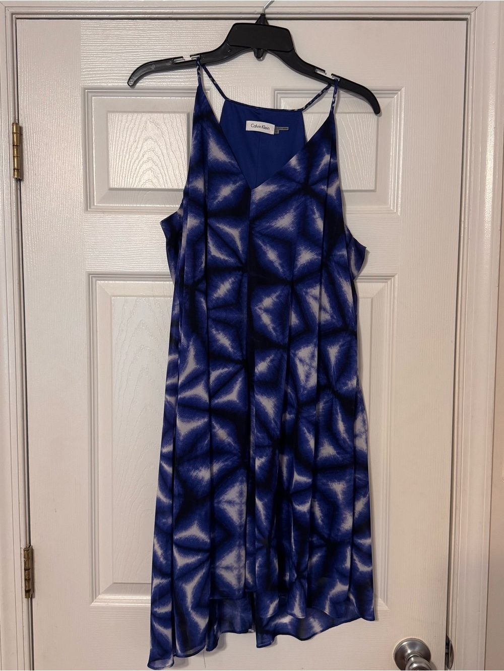 Calvin Klein Blue Braided-Strap Dress
